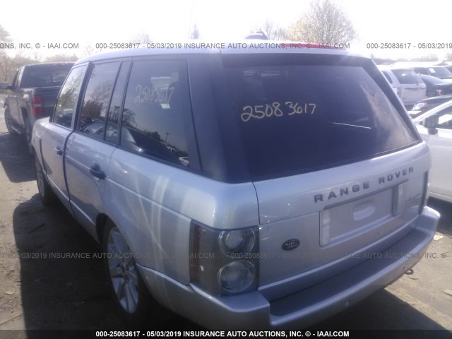 SALMF13477A259439 - 2007 LAND ROVER RANGE ROVER  SILVER photo 3