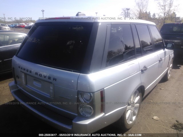 SALMF13477A259439 - 2007 LAND ROVER RANGE ROVER  SILVER photo 4