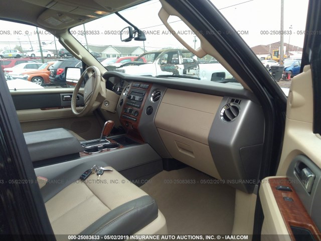 1FMFK18567LA91385 - 2007 FORD EXPEDITION EL EDDIE BAUER BLACK photo 5