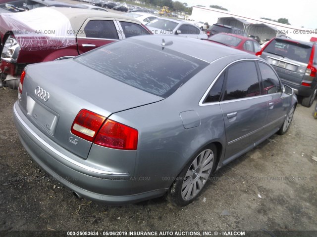 WAUML44E96N004997 - 2006 AUDI A8 L QUATTRO GRAY photo 4