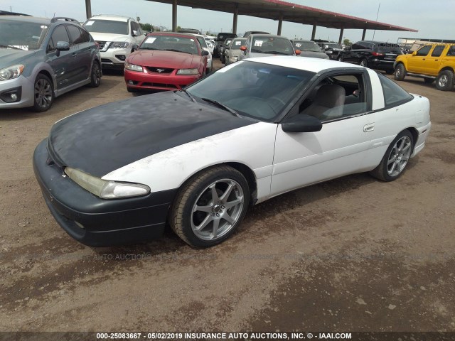 4A3CS34T3NE038102 - 1992 MITSUBISHI ECLIPSE WHITE photo 2