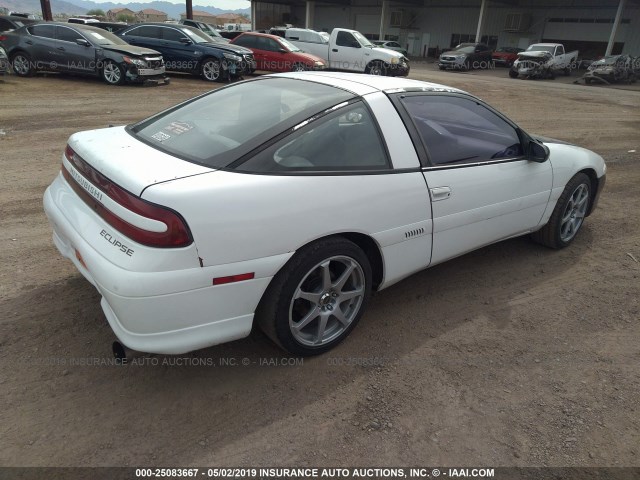 4A3CS34T3NE038102 - 1992 MITSUBISHI ECLIPSE WHITE photo 4