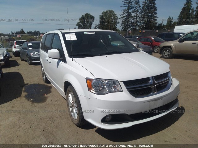 2C4RDGCG0JR241285 - 2018 DODGE GRAND CARAVAN SXT WHITE photo 1