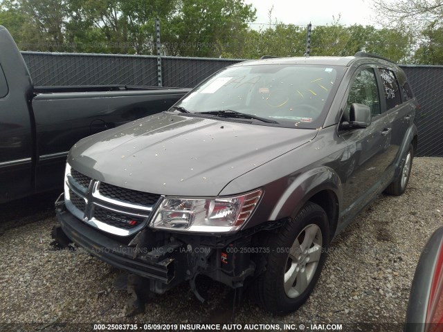 3C4PDCBG9CT349356 - 2012 DODGE JOURNEY SXT GRAY photo 2