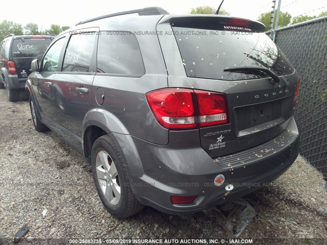 3C4PDCBG9CT349356 - 2012 DODGE JOURNEY SXT GRAY photo 3