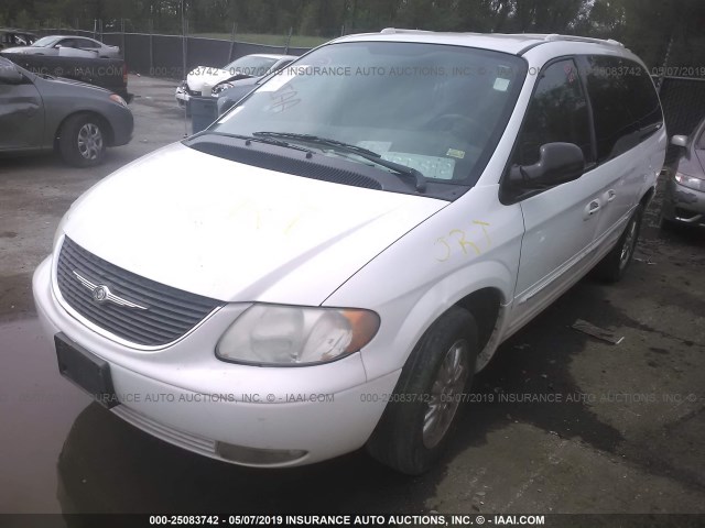 2C8GP64L43R261299 - 2003 CHRYSLER TOWN & COUNTRY LIMITED WHITE photo 2
