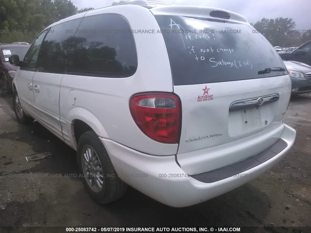 2C8GP64L43R261299 - 2003 CHRYSLER TOWN & COUNTRY LIMITED WHITE photo 3