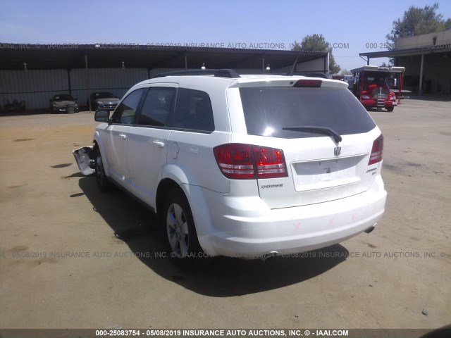 3D4PG5FV5AT228237 - 2010 DODGE JOURNEY SXT WHITE photo 3