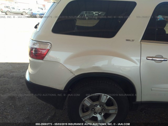 1GKER337X8J238776 - 2008 GMC ACADIA SLT-2 WHITE photo 6