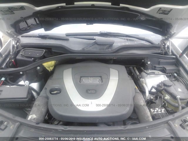 4JGBB86E76A014352 - 2006 MERCEDES-BENZ ML 350 SILVER photo 10