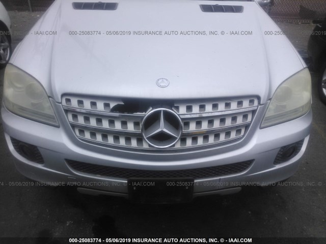 4JGBB86E76A014352 - 2006 MERCEDES-BENZ ML 350 SILVER photo 6