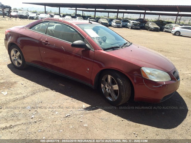 1G2ZH361694107419 - 2009 PONTIAC G6 GT RED photo 1