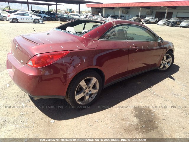 1G2ZH361694107419 - 2009 PONTIAC G6 GT RED photo 4