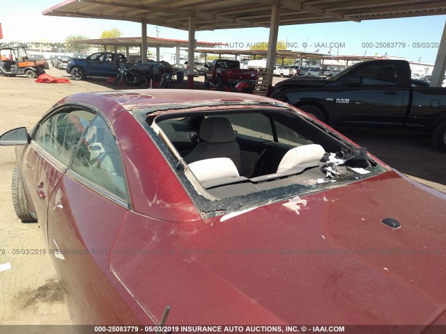 1G2ZH361694107419 - 2009 PONTIAC G6 GT RED photo 6