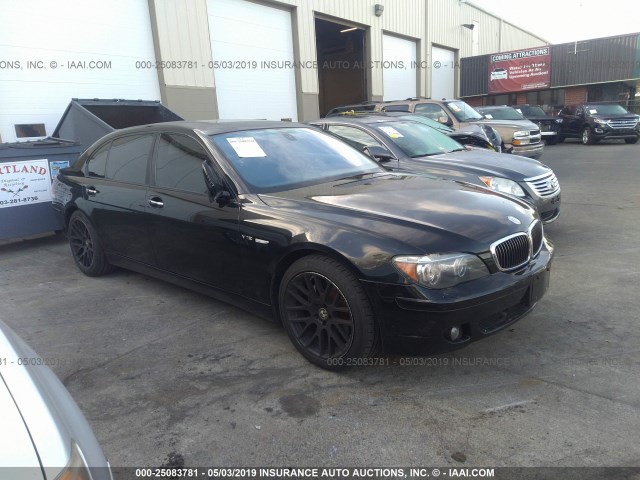 WBAHN035X7DD98879 - 2007 BMW 760 LI BLACK photo 1