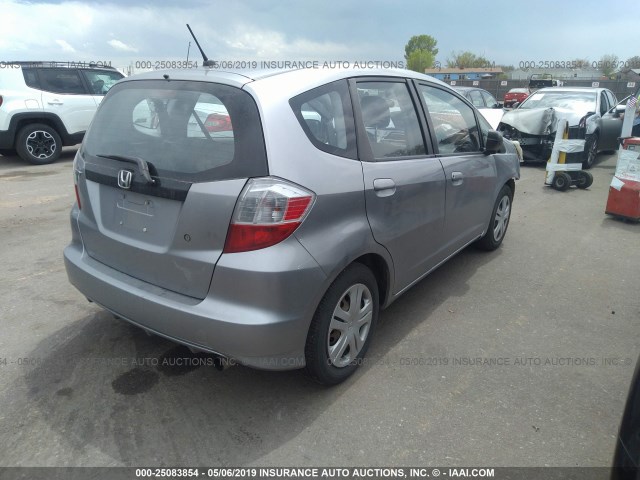 JHMGE87259S035641 - 2009 HONDA FIT SILVER photo 4