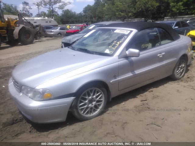 YV1NC62D04J045191 - 2004 VOLVO C70 HPT SILVER photo 2