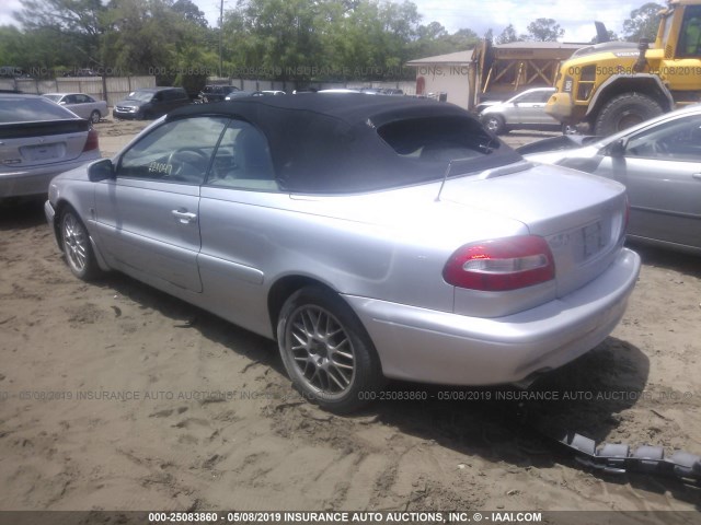 YV1NC62D04J045191 - 2004 VOLVO C70 HPT SILVER photo 3