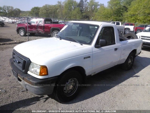 1FTYR10D44PB08264 - 2004 FORD RANGER WHITE photo 2