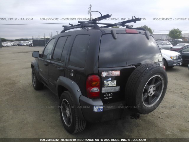 1J4GL48K83W678414 - 2003 JEEP LIBERTY SPORT/FREEDOM შავი ფოტო 3