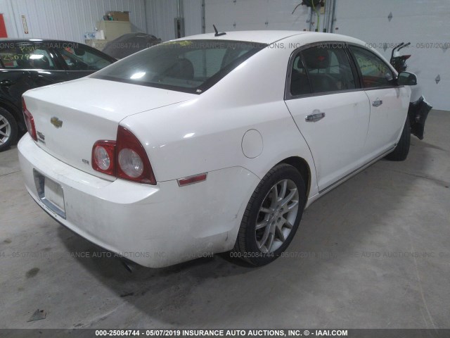 1G1ZK57718F207645 - 2008 CHEVROLET MALIBU LTZ WHITE photo 4