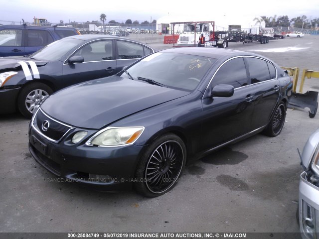 JTHBH96S065005126 - 2006 LEXUS GS GENERATION 200 300 GRAY photo 2