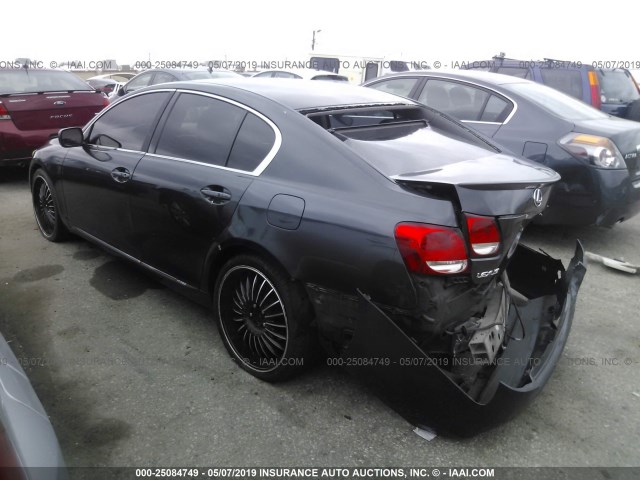 JTHBH96S065005126 - 2006 LEXUS GS GENERATION 200 300 GRAY photo 3