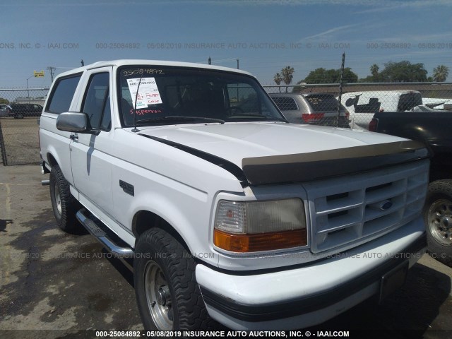 1FMEU15NXSLB91783 - 1995 FORD BRONCO U100 WHITE photo 1