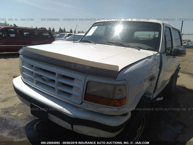 1FMEU15NXSLB91783 - 1995 FORD BRONCO U100 WHITE photo 2