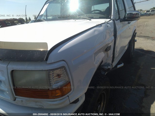 1FMEU15NXSLB91783 - 1995 FORD BRONCO U100 WHITE photo 6