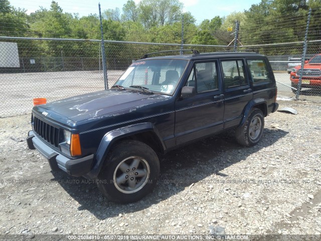 1J4FJ68S4TL308513 - 1996 JEEP CHEROKEE SPORT/CLASSIC BLUE photo 2