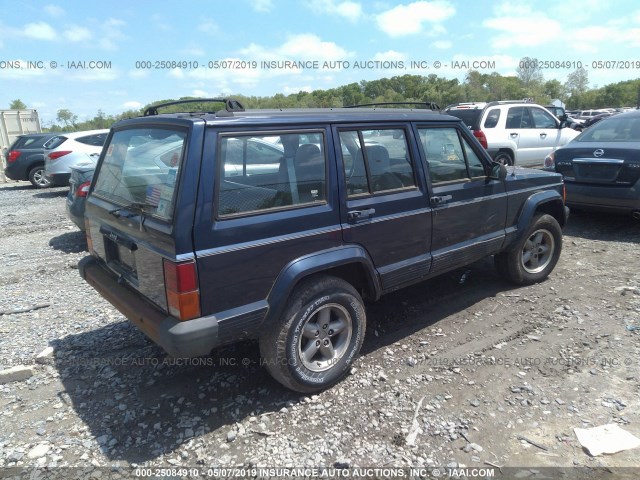 1J4FJ68S4TL308513 - 1996 JEEP CHEROKEE SPORT/CLASSIC BLUE photo 4