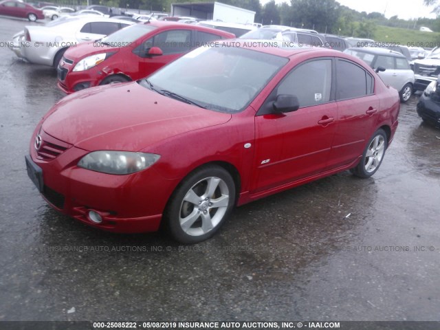 JM1BK324461529846 - 2006 MAZDA 3 S RED photo 2