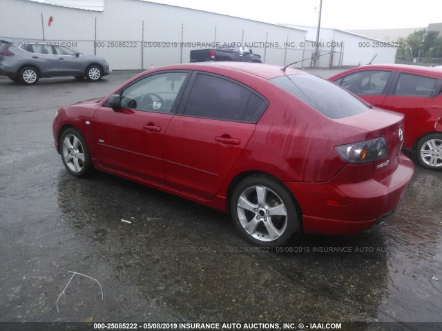 JM1BK324461529846 - 2006 MAZDA 3 S RED photo 3