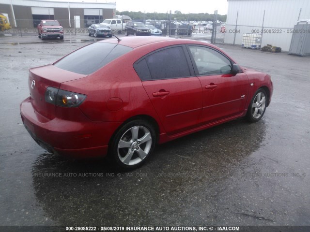 JM1BK324461529846 - 2006 MAZDA 3 S RED photo 4