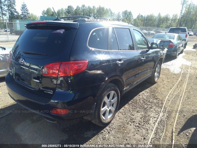 5NMSH73E57H112241 - 2007 HYUNDAI SANTA FE SE/LIMITED BLACK photo 4