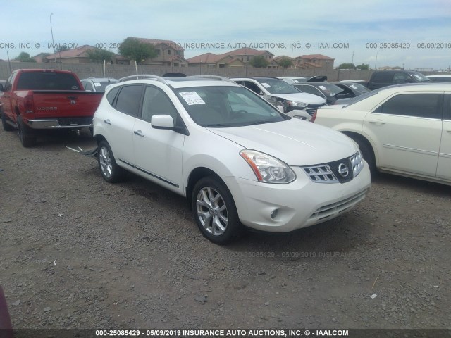 JN8AS5MV4BW275179 - 2011 NISSAN ROGUE S/SV/KROM WHITE photo 1