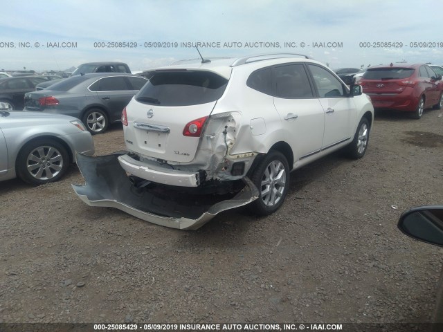 JN8AS5MV4BW275179 - 2011 NISSAN ROGUE S/SV/KROM WHITE photo 4