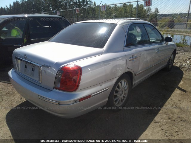 KMHFU45E65A410440 - 2005 HYUNDAI XG 350 SILVER photo 4