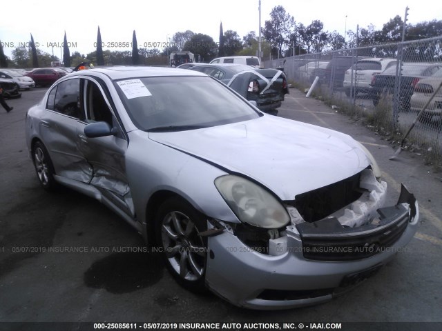 JNKCV51E46M511930 - 2006 INFINITI G35 SILVER photo 1