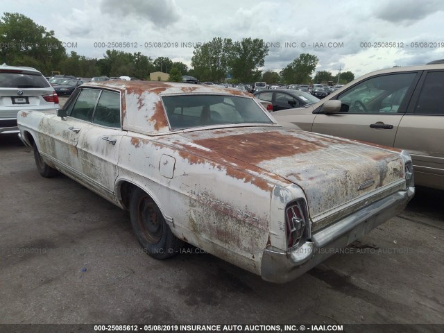 7A56G135832 - 1967 FORD GALAXY WHITE photo 3