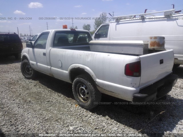 1GCDT14X4WK207364 - 1998 CHEVROLET S TRUCK S10 WHITE photo 3