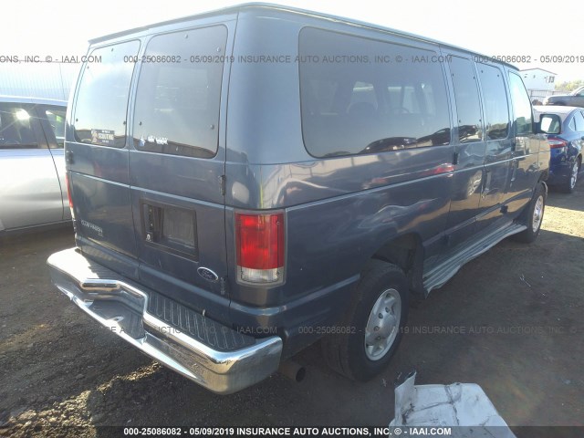 1FBNE31S4WHA95671 - 1998 FORD ECONOLINE E350 BLUE photo 4