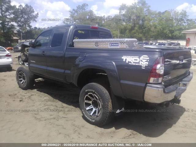 5TFUU4EN7DX068312 - 2013 TOYOTA TACOMA GRAY photo 3