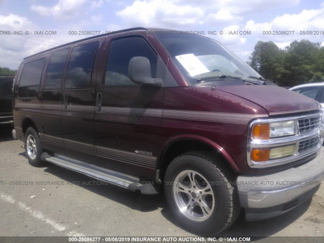 1GBFG15MXV1066634 - 1997 CHEVROLET EXPRESS G1500  MAROON photo 1