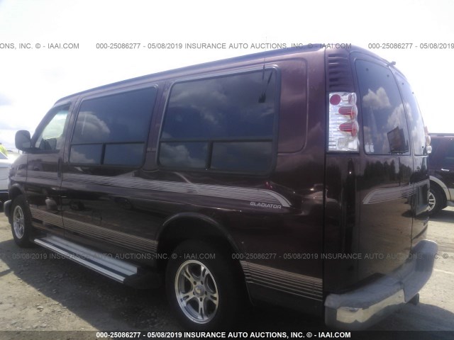 1GBFG15MXV1066634 - 1997 CHEVROLET EXPRESS G1500  MAROON photo 3