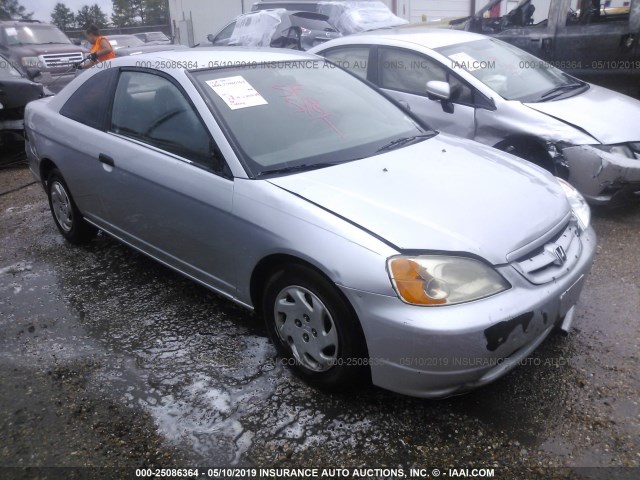 1HGEM22201L063086 - 2001 HONDA CIVIC DX SILVER photo 1