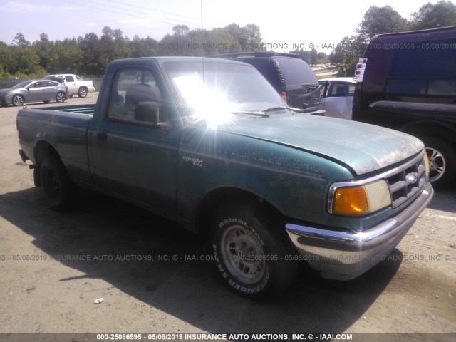 1FTCR10U3PTA91463 - 1993 FORD RANGER GREEN photo 1