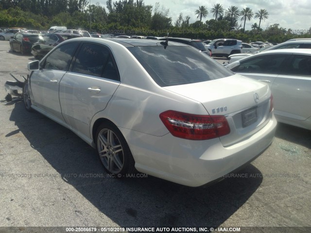 WDDHF5GB9AA213861 - 2010 MERCEDES-BENZ E 350 WHITE photo 3