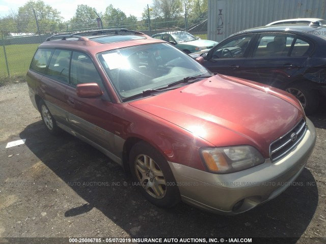 4S3BH896227622181 - 2002 SUBARU LEGACY OUTBACK H6 3.0 VDC RED photo 1